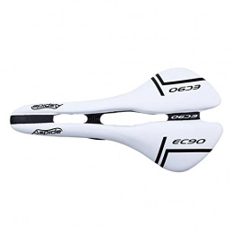 SXCXYG Mountain Bike Seat Bike Seat MTB Saddle Soft Leather Cycling Thickened Extra Comfort Ultra Soft Seat Cushion Cover Bicycle Parts Bike Saddle (Color : White)