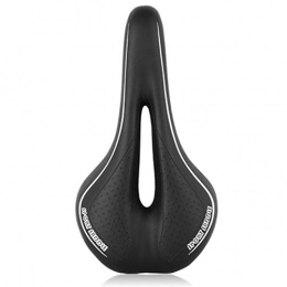 SIRUL Spares Bike Seat Professional Mountain Bike Cushion Gel Bike Saddle, Central Relief Zone and Ergonomics Design Fit for Road Bike, Mountain Bike and Folding Bike, Black