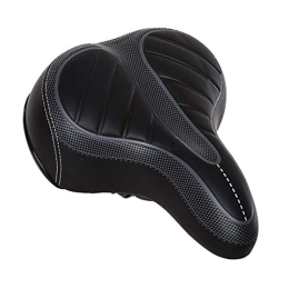 SSLL Spares Bike Seat Saddles Bicycle Cushion Shock Absorption Striped Bicycle Saddle Comfortable And Soft Bicycle Cushion Mountain Bike Saddle