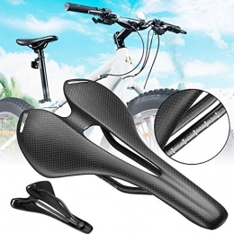 BIKIGHT Mountain Bike Seat BIKIGHT Carbon Fiber Bike Bicycle Saddle Seat Hollow 3K Matte Ultralight Cycling Saddle For Road Bike MTB