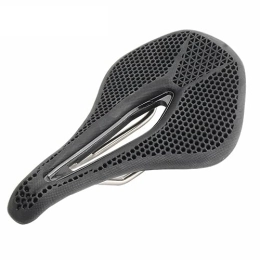 GSKD Mountain Bike Seat Black Mountain Bike Saddle For Double Track Seatpost Bike Seat 3D Nylon Fibre Bicycle Saddle Comfortable Breathable Bicycle Seat