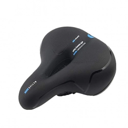 BWBIKE Spares BWBIKE Wide Soft Flexible Bike Seat Cushion Shockproof Design Big Bum Extra Comfort Bike Saddle Fits MTB Mountain Bike, Folding Bike, Road Bike, Spinning Bike, Exercise Bikes (Black Blue 892)