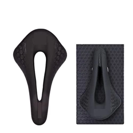 CAEEKER Spares CAEEKER Carbon Saddle Road Bicycle Cushion Mountain Bike Seat Mat Ultra light Hollow Saddles (Color : Black logo)