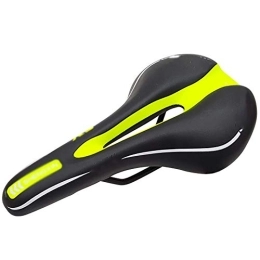 CaoQuanBaiHuoDian Mountain Bike Seat CaoQuanBaiHuoDian Comfortable Bicycle Seat Mountain Bike Seat Mountain Bike Simple Middle Hole Saddle Bicycle Seat Riding Equipment Seat Feel Good (Color : Green, Size : 27.5x15cm)