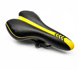 CHE^ZUO Spares CHE^ZUO BICYCLE SADDLE Bicycle Cushion Mountain Bike Saddle Comfort Bicycle Ride, Thick, Black and Yellow, 275 * 155Mm Accessories