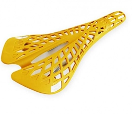 CHE^ZUO Spares CHE^ZUO BICYCLE SADDLE Bicycle Spider Web Saddle Cycling Super Light Hollow, Yellow, 280 * 125Mm Seat Cushion