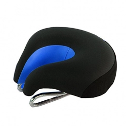 CHE^ZUO Spares CHE^ZUO BICYCLE SADDLE Mountain Bike Thick Widen the Seat Cushion Comfort Health Elbow Soft Saddle Pad No Hazards, Black and Blue, 200 * 180Mm