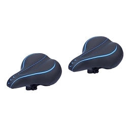 Clispeed Mountain Bike Seat CLISPEED Cushion Seat 2 Pcs Mtb Seat Cushion Seat Outdoor Bike Cushion Universal Bike Cushion Bike Seat Bike Saddle Saddle Bag Fitness Big Ass Cycling Black Saddle Mountain Bike Saddle