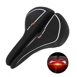 CLOUD POWER Spares CLOUD POWER Bike Seat, Mountain Bike Seat, Hollow Ergonomic Bicycle Seat with Taillight Waterproof for MTB Mountain Bike, Folding Bike, Road Bike