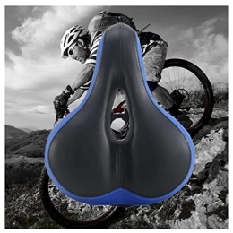 VCJNMQ Mountain Bike Seat Comfortable Bike Seat, Bicycle Seat Cushion for Men Women, Comfort Ergonomic Breathable Gel, Memory Sponge Cycling Seat for Cycling, Road, Mountain Bikes Saddle, ShockAbsorber-Blue