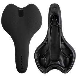 ddmlj Spares ddmlj Bicycle Seat Comfortable Waterproof Alloy Steel Memory Foam Bicycle Saddle MTB Mountain Bike Road Bike Seat Cushion Replacement-Black