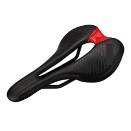 Dedbol Spares Dedbol Bicycle Saddle Comfort Road MTB Mountain Bike Cycling Saddle Seat PU Breathable Soft Seat Cushion Sillin (Color : Black R)