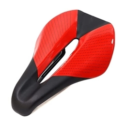 DFGDFG Spares DFGDFG Widen 155mm Bicycle Saddle Comfortable Ultralight Cushion Seat For Road Mountain Bike Saddle Women Men Cycling Seat (Color : Red)