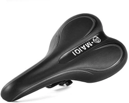 DJYD Mountain Bike Seat DJYD Thicken Bike Saddle, Hollow Breathable Bicycle Cushion, Comfortable Mountain Cycling Seat, for Men, Women, Folding Bike, Road Bike Bike Saddle Covers, Black FDWFN (Color : Black)