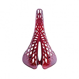 DRAKE18 Spares DRAKE18 Carbon fiber bicycle saddle spider cushion ultra light road bike mountain bike outdoor riding accessories, Red