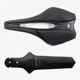 DUNRU Spares DUNRU Bike Seat Bicycle Saddle For Men Women Road Off-road Mtb Mountain Bike Saddle Lightweight Cycling Race Seat Bike Saddle (Color : Black black 1)