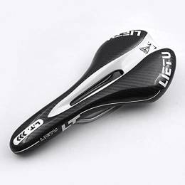 DUNRU Spares DUNRU Bike Seat Bicycle Saddle MTB Mountain Bike Carbon Fiber Saddle Road Cushion Bike Saddle (Color : BLACK WHITE)