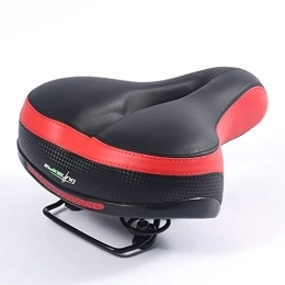 EBIKELING Mountain Bike Seat EBIKELING Red Bike Seat Dual Shock Absorbing Soft Comfortable Padded Bicycle Seat Cushion for Men Women Comfort - Memory Foam Universal Fit Bike Saddle for Exercise Outdoor Mountain Bikes