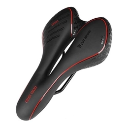 BELOF Mountain Bike Seat Exercise Bike Seat Bike Seat Cushion Mtb Seat Breathable Silicone Comfortable Mountain Road Bike Bicycle Saddle black red, 1 (Color : Black Red, Size : 1)