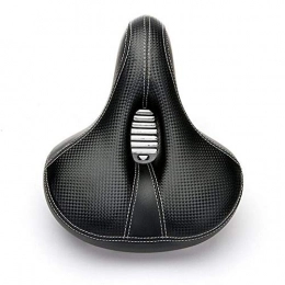 DNYJMDY07 Mountain Bike Seat Exercise Bike SeatBicycle Saddles, Thickening widened saddle, hollow carbon pattern black soft mountain bike seat cushion