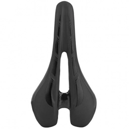 FOLOSAFENAR Mountain Bike Seat FOLOSAFENAR PU Leather Bicycle Seat Hollow Saddle Seat Waterproof Bike Saddle Seat Soft EVA Cushion, for Road Bike, Mountain Bike(black)