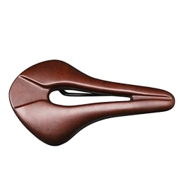 SAHFV Mountain Bike Seat For Men Women Road Mountain Cycling Saddles Bike Saddle Hollow MTB Bicycle Cushion One-Piece PU Leather Soft Comfortable Seat