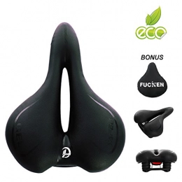 FUCNEN Spares FUCNEN Bike Seat Professional Mountain Bike Cushion Gel Bike Saddle Extra Comfort for Men Women MTB Road City Bicycle Tandem Cycle Trip Biker Gift (Black)