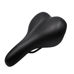 FURLOU Spares FURLOU Bike Seat Bike Saddle Soft Shock Absorption Mountain MTB Comfort Bicycle Seat PU Leather Sponge Shockproof Soft Solid Road Cycling Cushion Bicycle (Color : Schwarz)