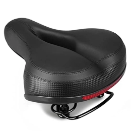 GAWDI Mountain Bike Seat GAWDI Bicycle 3d Gel Saddle Extra Wide Comfort Ultra Soft Saddle Mountain Bike Soft Silicone Padded Seat Pad Bike Spare Parts bicycle saddle (Color : Black)