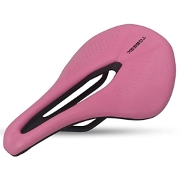 GAWDI Mountain Bike Seat GAWDI Mountain Road Bicycle Saddle Seat Colorful Hollow Comfortable Bike Seat Cushion Widened Saddle Seat Racing General Seat Cushion bicycle saddle (Color : Pink)