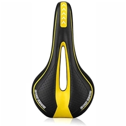 GAWDI Mountain Bike Seat GAWDI MTB Mountain Road Bike Seat Comfortable Gel Bicycle Saddle Shockproof Cycling Cushion Exercise Bike Saddle For Men Women bicycle saddle (Color : Type D Yellow)