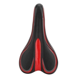 Bktmen Spares Gel Extra Soft Bike Seat Bicycle MTB Saddle Cushion Bicycle Saddle Cycling Road Mountain Bike Seat Bicycle Saddle Bicycle seat (Color : Red)