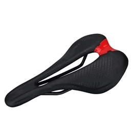 GFMODE Mountain Bike Seat GFMODE NEW Seat Cushion Fiber Cushion Road Car Cushion Ergonomic Mountain Bike Saddle cushion Bicycle Accessories (Color : Black red)