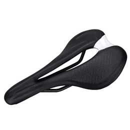 GFMODE Mountain Bike Seat GFMODE NEW Seat Cushion Fiber Cushion Road Car Cushion Ergonomic Mountain Bike Saddle cushion Bicycle Accessories (Color : Black white)