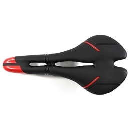 GFMODE Mountain Bike Seat GFMODE Road Bike Saddle Comfortable VTT Racing Bicycle Front Seat Ultralight Hollow Mountain Bike Cycling Cushion Saddle (Color : Black red)