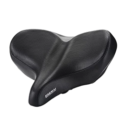 GNEHCUY Mountain Bike Seat GNEHCUY Mountain Bike Seat, Gel Bike Seat Big Bum Bike Saddle Extra Wide Bicycle Seat Comfort Electric Bike Gel Foam Padded Seat Dual Spring Cycle Shockproof Seat Cushion (Color : Spinning Spring)