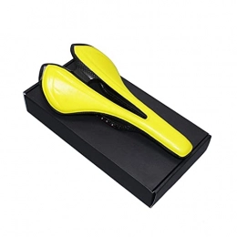 GO-AHEAD Spares GO-AHEAD Bike Seat, Carbon Fiber Saddle Road Mountain Bike Saddle Triathlon Comfortable And Breathable Race Seat Mtb Accessories (Color : Yellow)