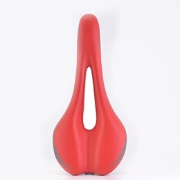 GYAM Mountain Bike Seat GYAM Ultralight Road MTB Mountain Bike Bicycle Saddle PU Breathable Soft Seat Cushion Cycling Bicycle Parts, Red