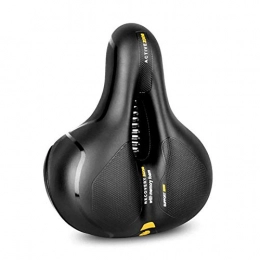 HDONG Mountain Bike Seat HDONG Openwork Mtb Bicycle Bicycle Saddle Track Breathable Absorption Rain Soft Memory Sponge Casual Road Riding Saddle-Yellow