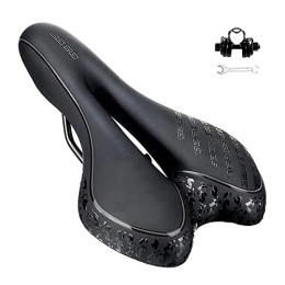 HKMA Spares HKMA Comfortable Bike Seat Men Woman, Mountain Bicycle Saddle Padded Gel Comfort Road Exercise Bikes Cushion Waterproof Shock Absorbing