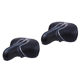 INOOMP Mountain Bike Seat INOOMP 2 Pcs Bicycle Seat Miuntain Bike Saddle Padded Bike Comfort Seat Cushion Gel Bike Leather Saddle Bike Cover Shock Absorbing Saddle Mountain Bike Cycle Cover Child Spring Breathable