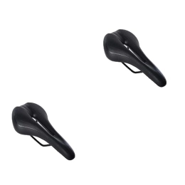 INOOMP Mountain Bike Seat INOOMP 2pcs Mountain bike saddle Bike seat cushion Black bike saddle Racing bike seat mtb seat dirt bikes bycicles Bike Cushion Road Bike Saddle seat bag bicycle seat car seat