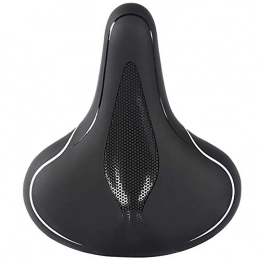 JIAGU Spares JIAGU Padded Bicycle Saddle Mountain Bike Saddle Bicycle Saddle Silicone Cushion Bicycle Saddle Riding Equipment for Women Men (Color : Black, Size : 26x20cm)