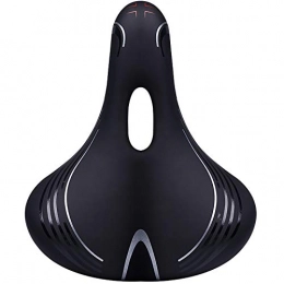 JIAGU Spares JIAGU Padded Bicycle Saddle Mountain Bike Seat Cushion Bicycle Seat Cushion Road Bike Saddle Riding Equipment Accessories for Women Men (Color : Black, Size : 22x26cm)