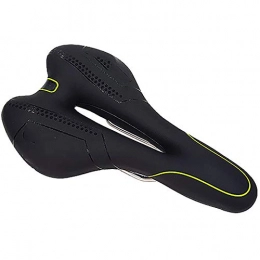 JIAGU Spares JIAGU Padded Bicycle Saddle Mountain Bike Seat Silicone Seat Riding Equipment Bicycle Saddle Mountain Bike Saddle for Women Men (Color : Green, Size : 27x16cm)