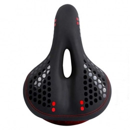 JIBO Mountain Bike Seat JIBO Bicycle Saddle Soft Cycling Seat Bike Saddles With Tail Light Thicken Hollow Seat Mat Cycling Parts Bicycle Saddle 31 * 21 * 9Cm, Red