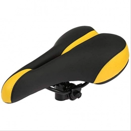 K&M Spares K&M Shock-absorbing Mountain Bike Seat Cushion, Breathable Pu Leather Bicycle Seat Cushion, Ergonomic Design, Suitable For Road Bikes And Mountain Bikes Yellow