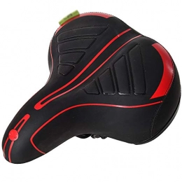 KDOAE Spares KDOAE Comfortable Road Mountain Bicycle Saddle Comfortable Breathable Bicycle Saddle Mountain Bike Seat Thickened Seat Cushion Most Bikes (Color : Red, Size : 25x20cm)