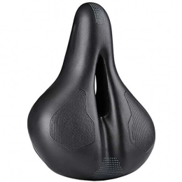 KDOAE Spares KDOAE Comfortable Road Mountain Bicycle Saddle Comfortable Cycling Soft Cushion Mountain Bike Saddle Cushion Hollow Breathable Cushion Most Bikes (Color : Black, Size : 20x26cm)