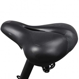 KDOAE Spares KDOAE Comfortable Road Mountain Bicycle Saddle Comfortable Mountain Bike Saddle Cushion Cycling Soft Hollow Breathable Cushion Most Bikes (Color : Black, Size : 26x20cm)